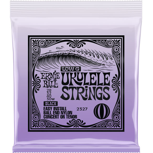 Ernie Ball Ernie Ball 2327 Ukulele Strings Black Low G Concert/Tenor