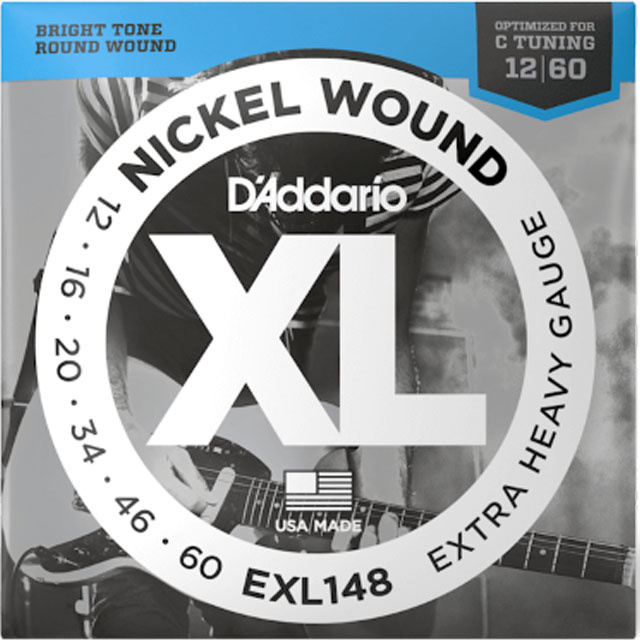 D'Addario D'Addario EXL148 Nickel Wound 12-60 Extra Heavy Gauge