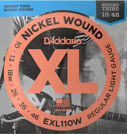 D'Addario D'Addario EXL110W Nickel Wound 10-46 Wound Third Regular Light Gauge