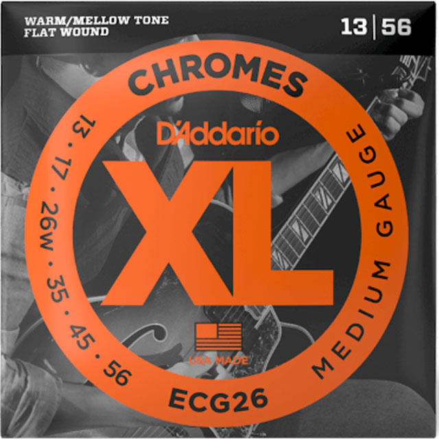 D'Addario D'Addario ECG26 Chromes 13-56 Medium Gauge