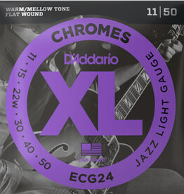 D'Addario D'Addario ECG24 Chromes 11-50 Jazz Light Gauge