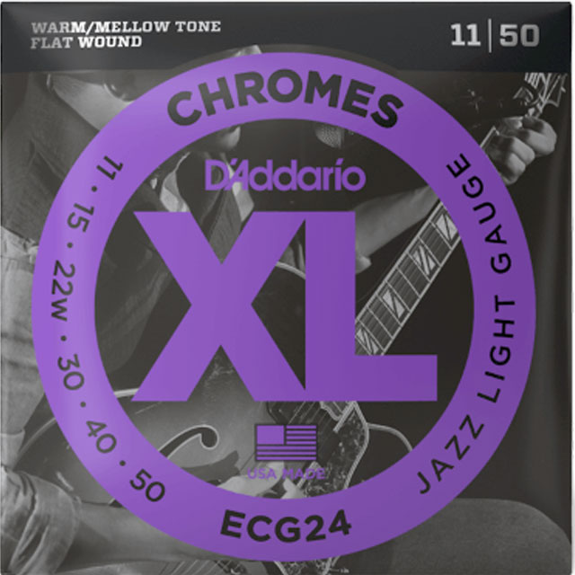 D'Addario D'Addario ECG24 Chromes 11-50 Jazz Light Gauge