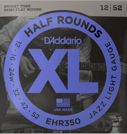 D'Addario D'Addario EHR350 Half Rounds 12-52 Jazz Light Gauge