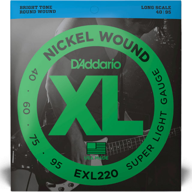 D'Addario D'Addario EXL220 Nickel Wound Super Light Gauge E-Bass