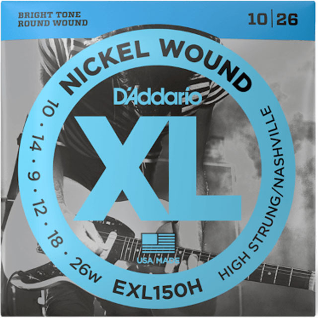 D'Addario D'Addario EXL150H Nickel Wound 10-26w High Strung/Nashville