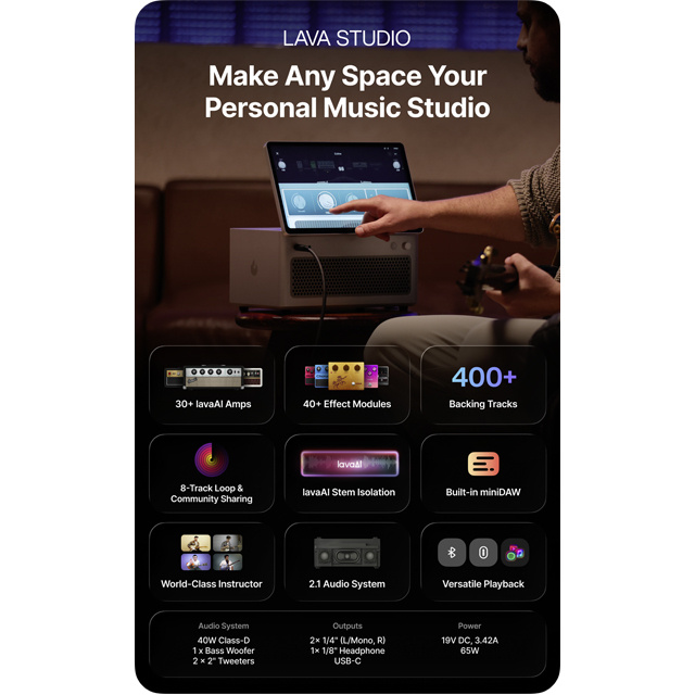 LAVA LAVA Studio Desktop KI Amp E-Gitarren Amp