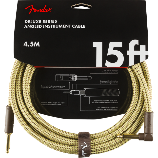 Fender  Deluxe Series Tweed Instrumentenkabel 4,5m