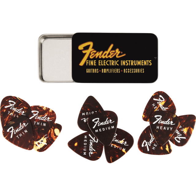 Fender  Fender Fine Electric Pick Tin 12 Pack