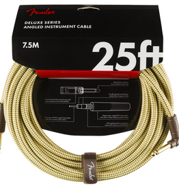 Fender  Fender Deluxe Series Instrumentenkabel Tweed 7,5m - Winkel