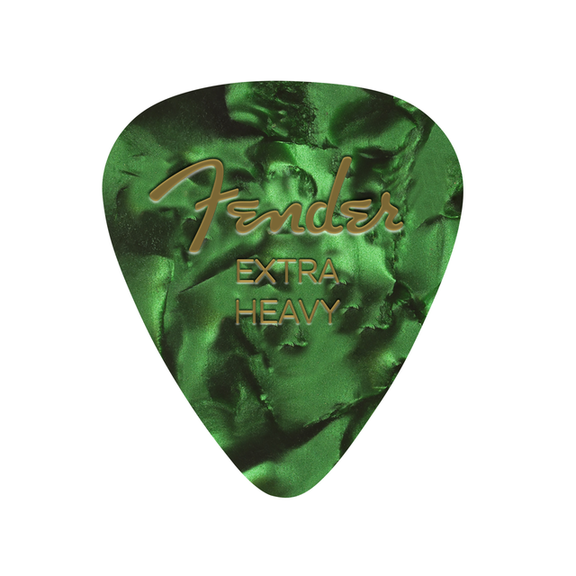Fender  Fender Premium Celluloid Picks Extra Heavy - Green - 12 Pack