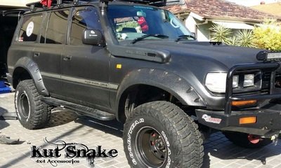 Kut Snake Fender Flares Shop Now For Toyota Land Cruiser 80 Series Extra Wide Adventure Trucks