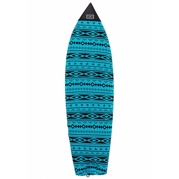 5'10" retro fish sox bleu black