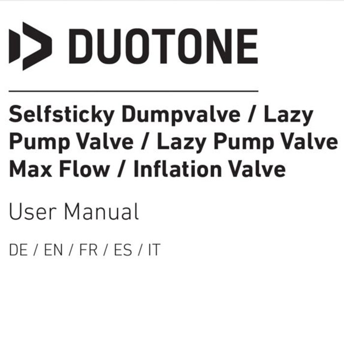 Duotone Selfsticky Lazypump max flow valve Angle