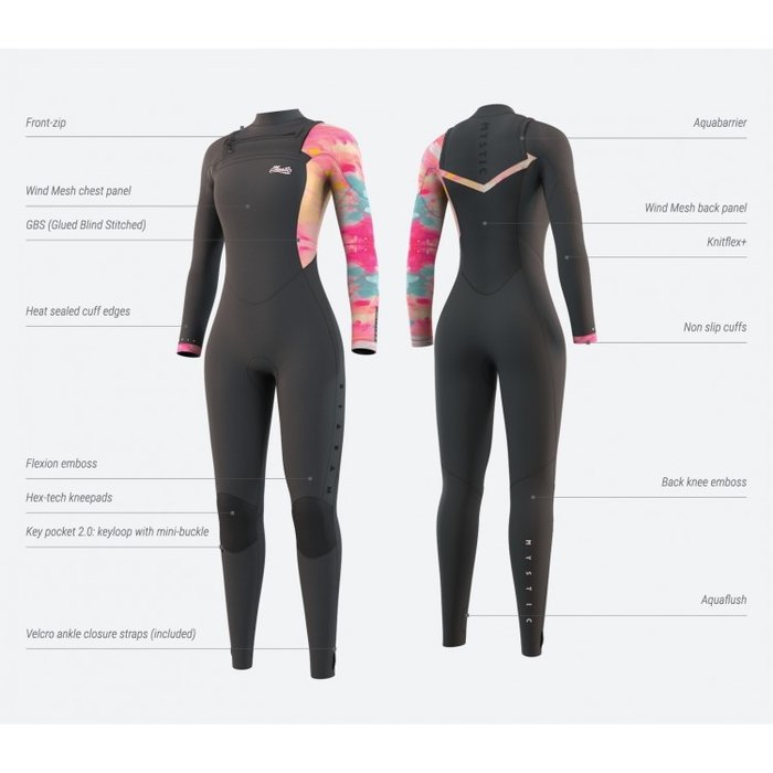 Mystic Jayde Fullsuit 5/4mm Double Fzip Women