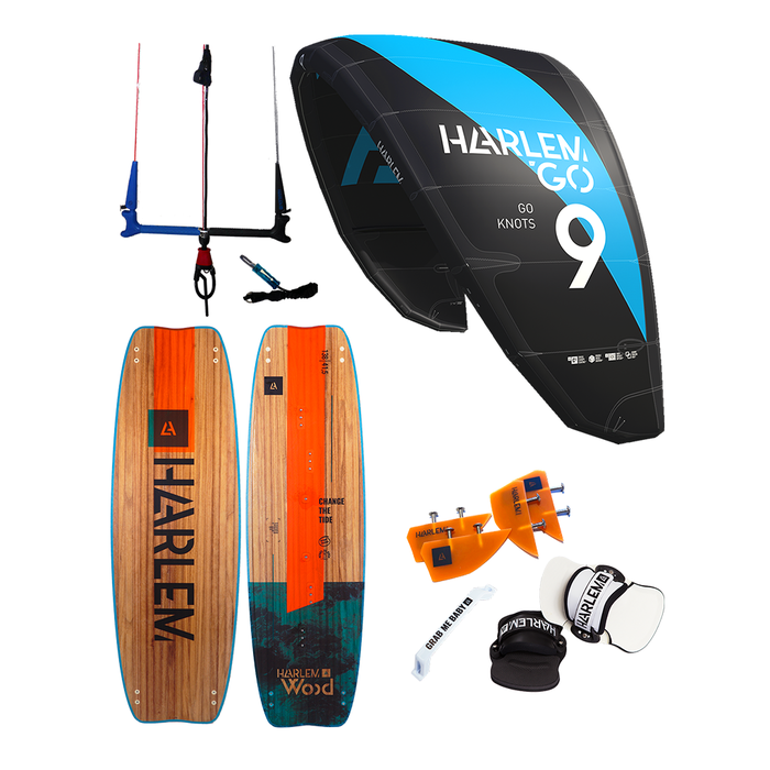 Harlem Go v5 Kitesurfset Black & Blue