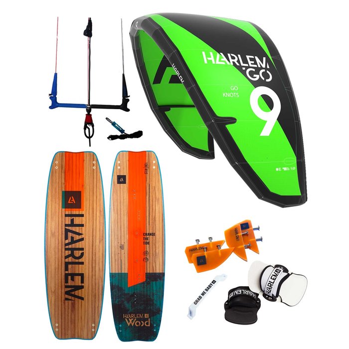 Harlem Go v5 Kitesurfset Green & Black