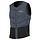 Fusion Slider Vest Half Padded Frontzip Black/Grey