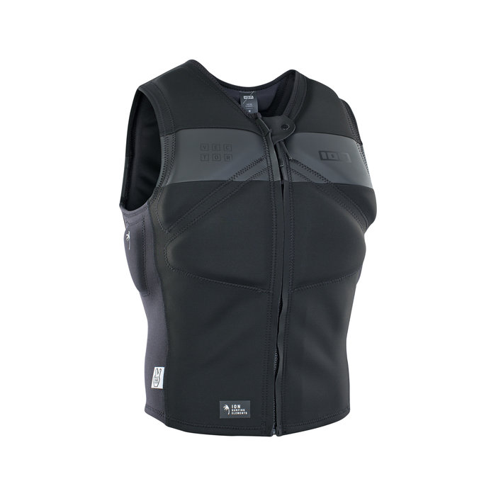 ION ION  Vest Vector AMP SS24 Front Zip  Black