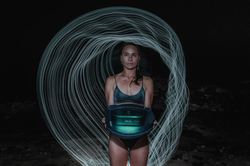 Mystic Gem BK Waist Harness Women - Black/Glitter