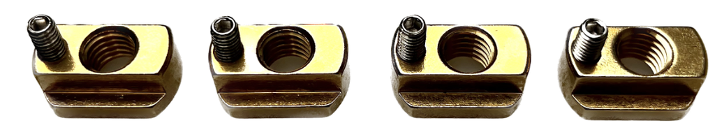 Universal locking hydrofoil T-nuts M8 4x