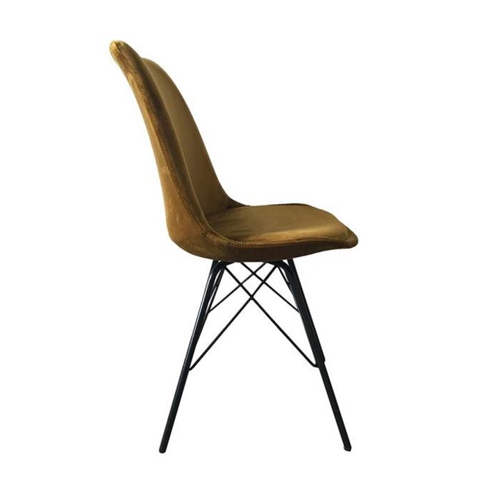 Stoel Velvet - Goud/Okergeel