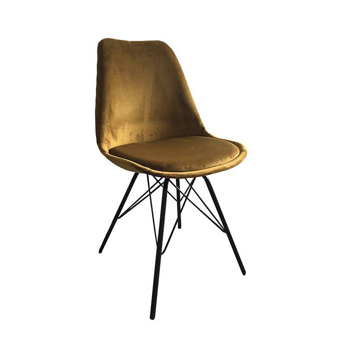 Stoel Velvet - Goud/Okergeel