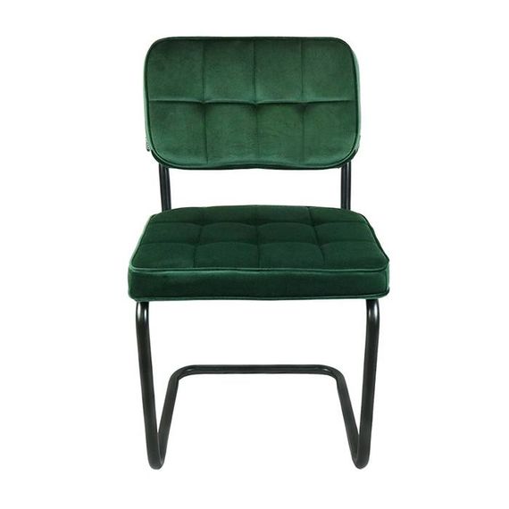 Kick Collectie Stoel Velvet Ivy - Donker Groen