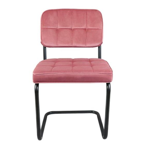 Kick Collectie Stoel Velvet Ivy - Roze