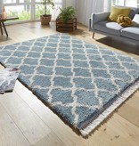 Mint Rugs Hoogpolig vloerkleed Desire - Pearl Blauw/Creme Mint Rugs Hoogpolig vloerkleed Desire - Pearl Blauw/Creme