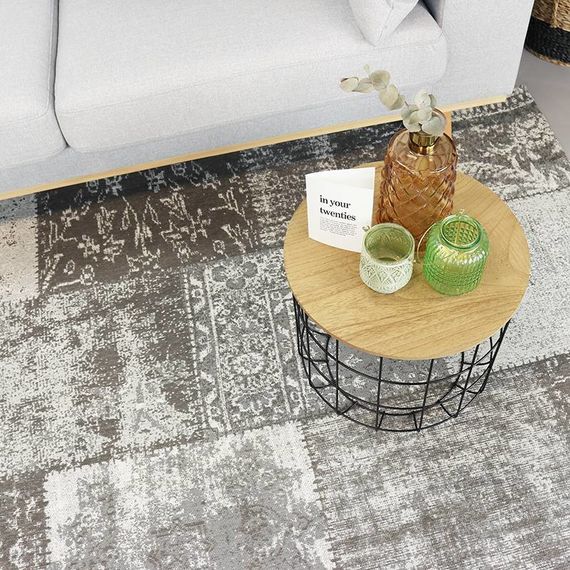 FRAAI Patchwork vloerkleed - Dreams Grijs
