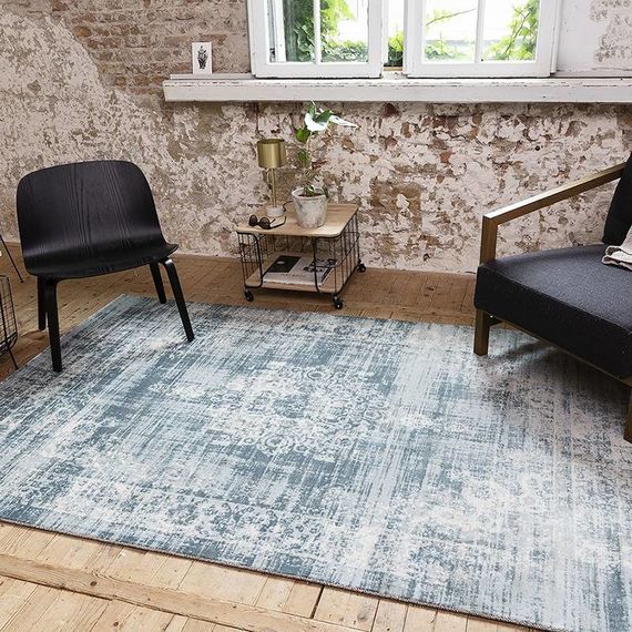 Vintage vloerkleed - Classic licht blauw