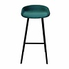 Velvet barkruk - Blauw - thumbnail 1