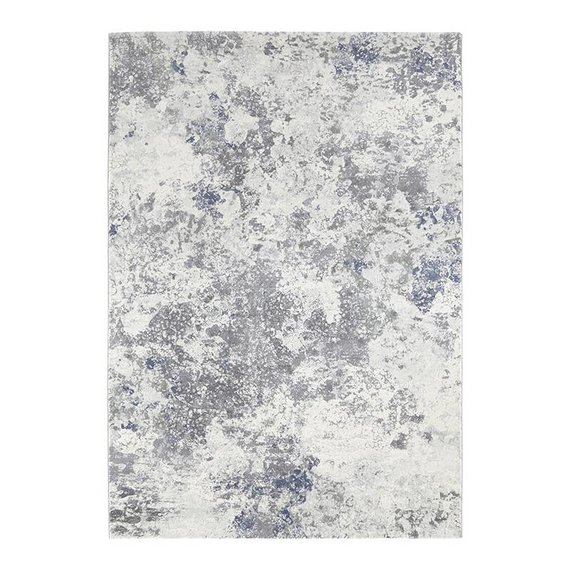 ELLE DECORATION Modern Vloerkleed - Arty Grijs/Blauw Splash