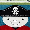 Kindervloerkleed - Mila Piraat Blauw/Groen