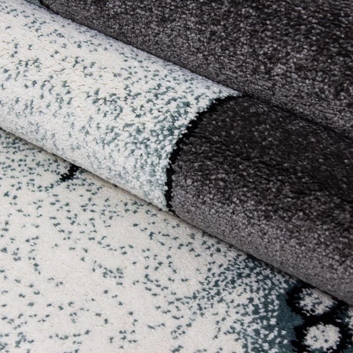 Rond Kindervloerkleed - Anna Olifant Blauw