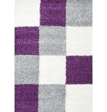 Adana Carpets Hoogpolig vloerkleed - Cube Paars
