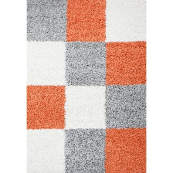 Adana Carpets Hoogpolig vloerkleed - Cube Terracotta