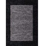 Adana Carpets Hoogpolig vloerkleed - Edge Zwart