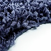 Rond Hoogpolig vloerkleed - Edge Blauw - thumbnail 1