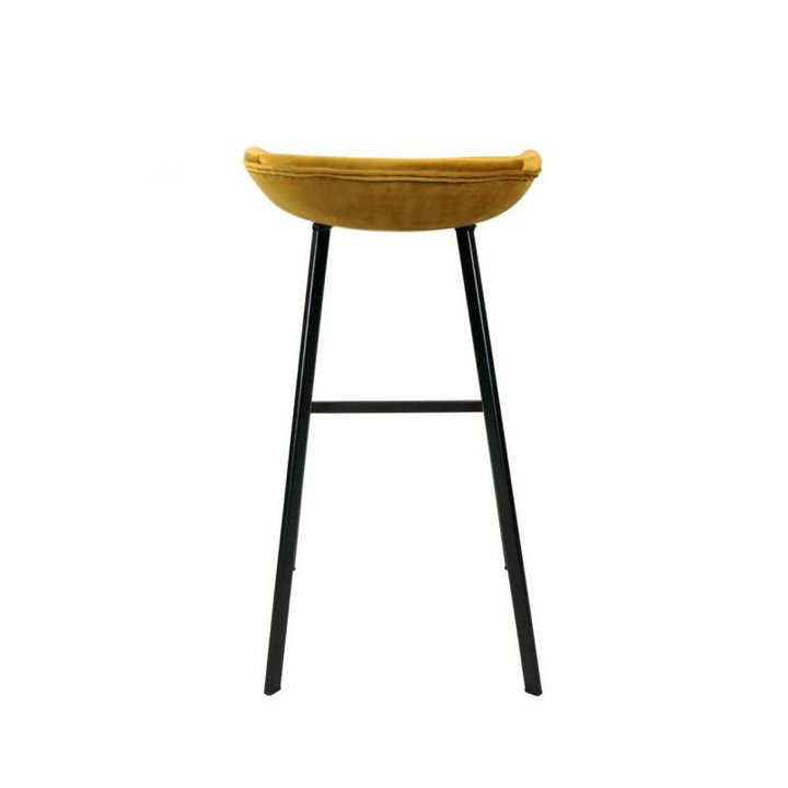 Velvet barkruk - Goud