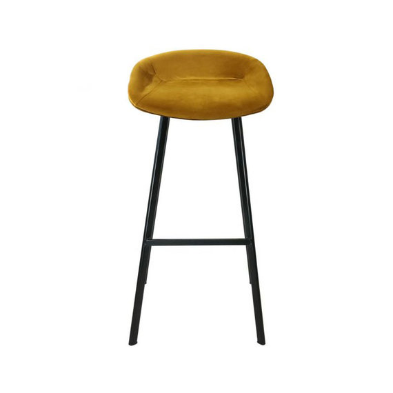 Kick Collection Velvet barkruk - Goud