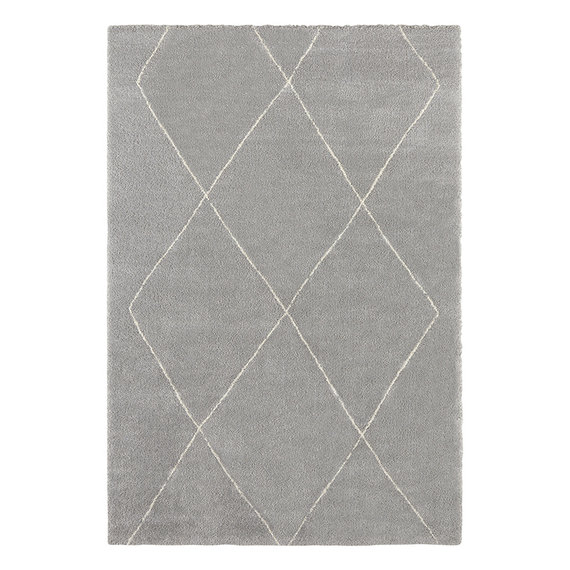 ELLE DECORATION Scandinavisch vloerkleed – Glow Zilver Creme Massy