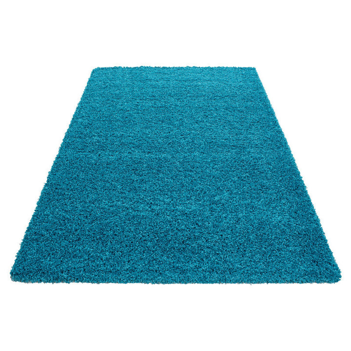 Hoogpolig vloerkleed - Sade Turquoise