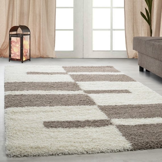 Adana Carpets Hoogpolig vloerkleed - Gala Beige