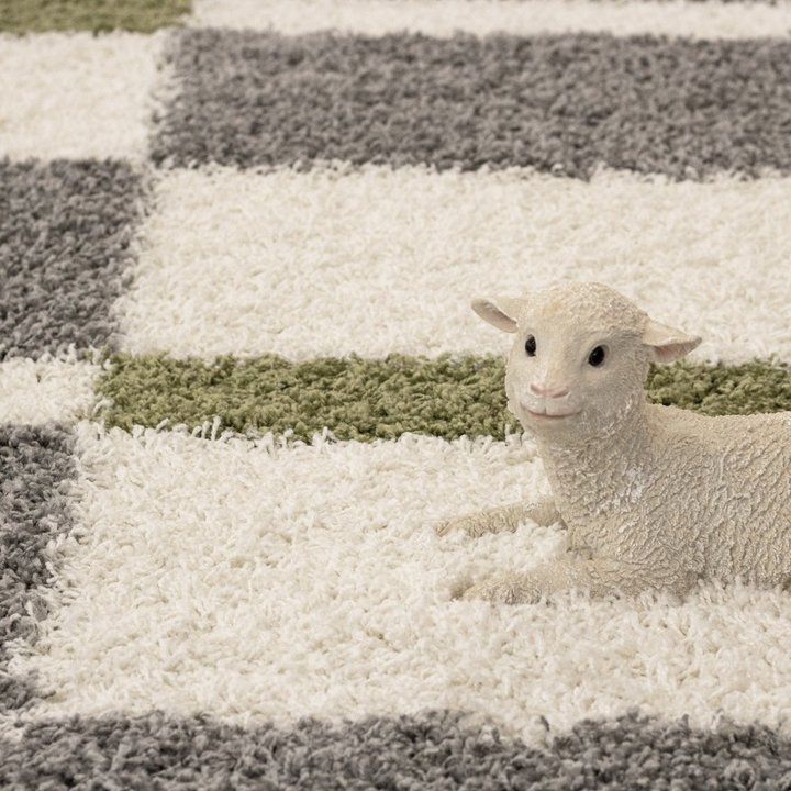 Hoogpolig vloerkleed - Gala Groen