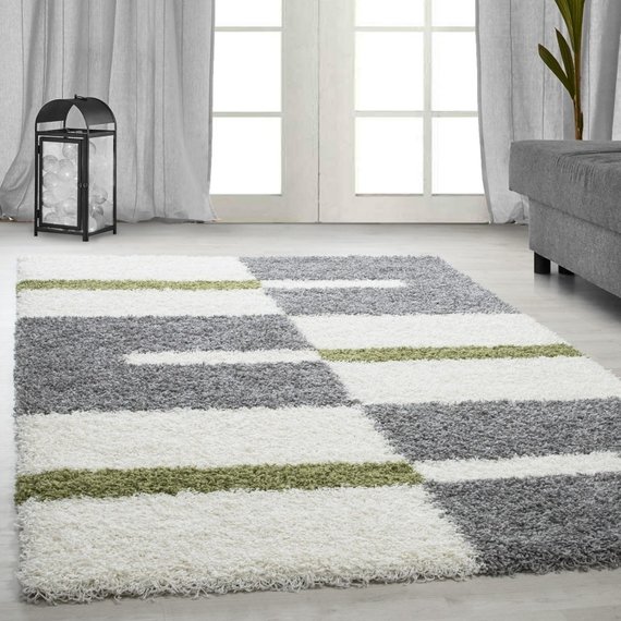 Adana Carpets Hoogpolig vloerkleed - Gala Groen