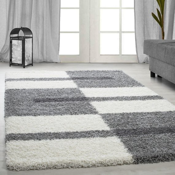 Adana Carpets Hoogpolig vloerkleed - Gala Licht Grijs