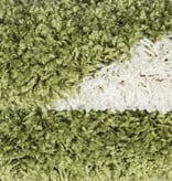 Adana Carpets Rond Hoogpolig vloerkleed - Fun Groen
