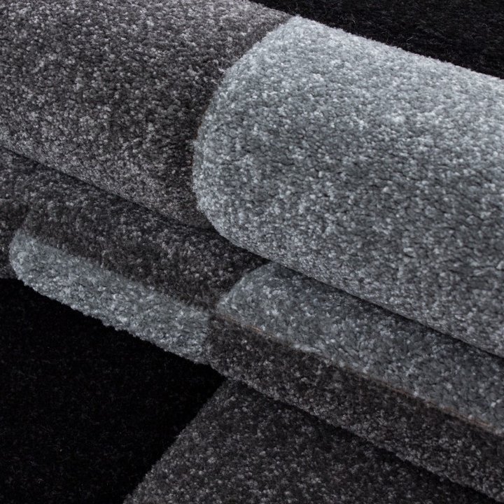 Modern vloerkleed - Tetris Grijs 1310