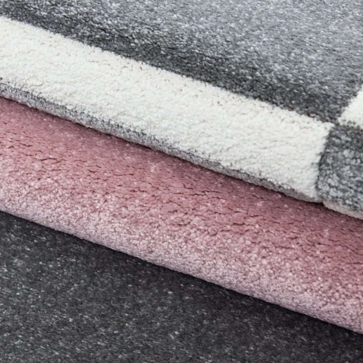 Modern vloerkleed - Tetris Roze 1310